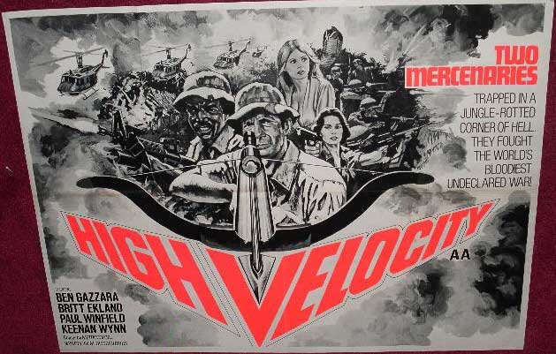 HIGH VELOCITY: Main UK Quad Film Poster HIGH VELOCITY: Main UK Quad Film Poster