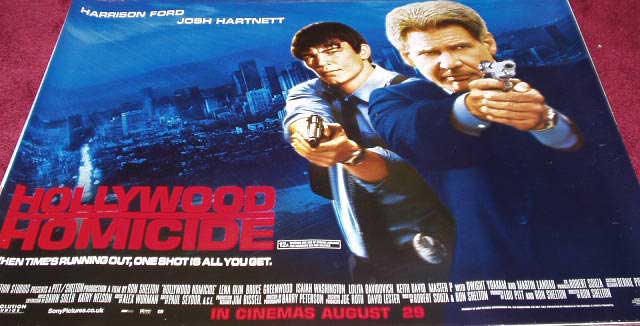 HOLLYWOOD HOMICIDE: Main UK Quad Film Poster