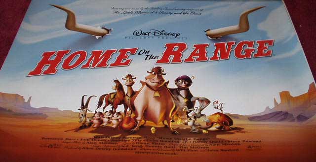 HOME ON THE RANGE: Main UK Quad Film Poster