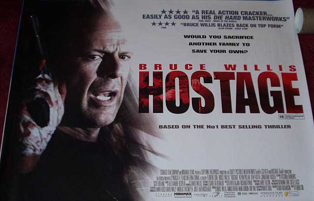 HOSTAGE: Main UK Quad Film Poster