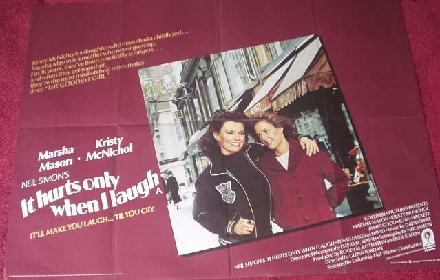 IT HURTS ONLY WHEN I LAUGH: UK Quad Film Poster