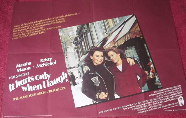 IT HURTS ONLY WHEN I LAUGH: UK Quad Film Poster IT HURTS ONLY WHEN I LAUGH: UK Quad Film Poster