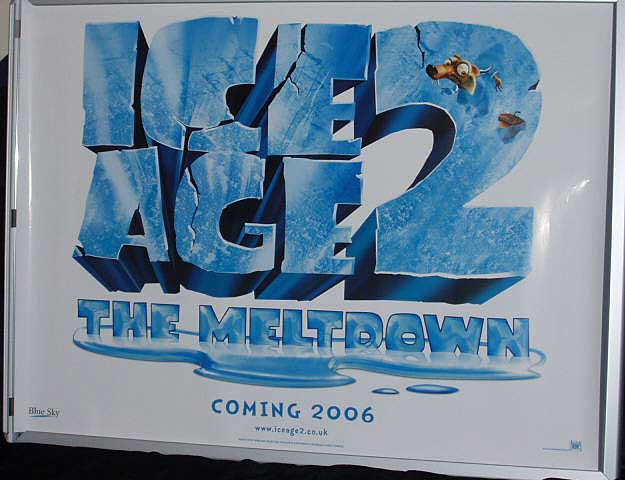 ICE AGE 2 THE MELTDOWN: Advance A UK Quad Film Poster