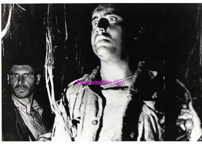 RAIDERS OF THE LOST ARK: B/W Still Indiana Jones & Satipo