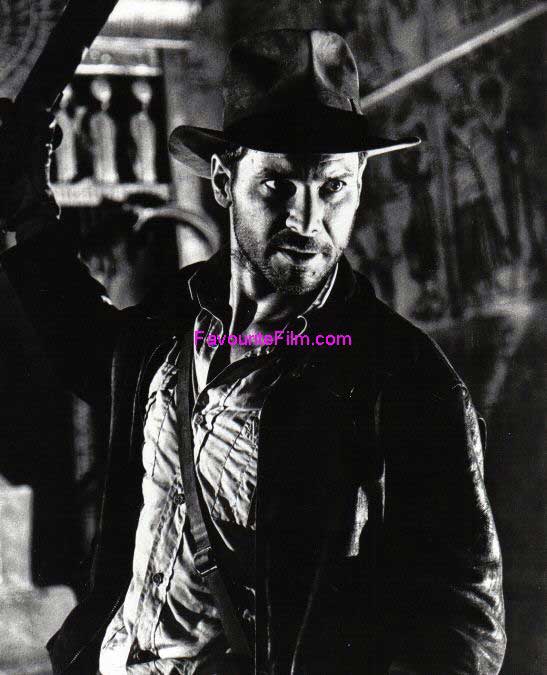 RAIDERS OF THE LOST ARK: B/W Still Indy Raises Club