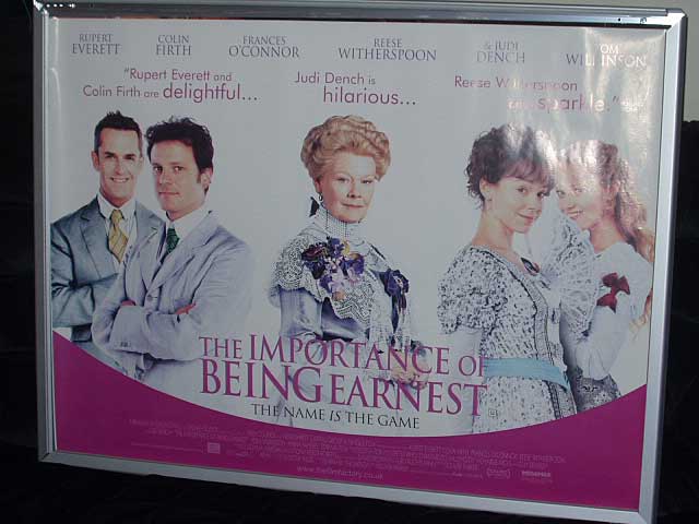 Cinema Poster: IMPORTANCE OF BEING EARNEST 2002 (Quad) Colin Firth Cinema Poster: IMPORTANCE OF BEING EARNEST 2002 (Quad) Colin Firth