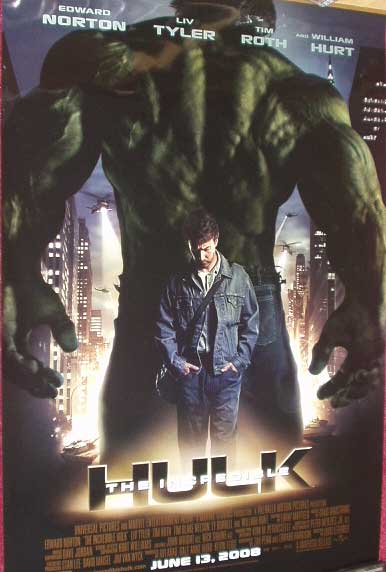 INCREDIBLE HULK, THE: Main UK One Sheet Film Poster