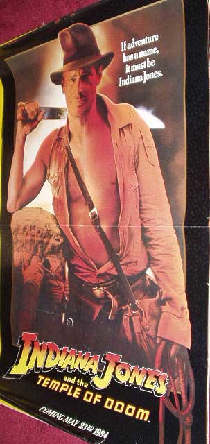 INDIANA JONES AND THE TEMPLE OF DOOM: Advance One Sheet Film Poster