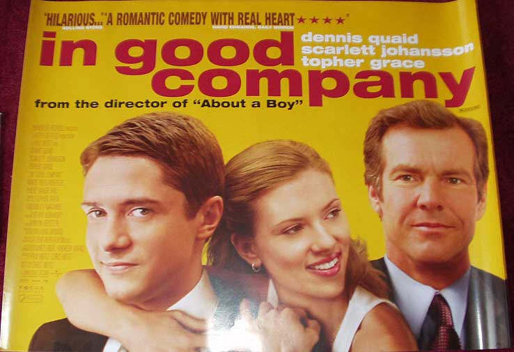 IN GOOD COMPANY: Main UK Quad Film Poster