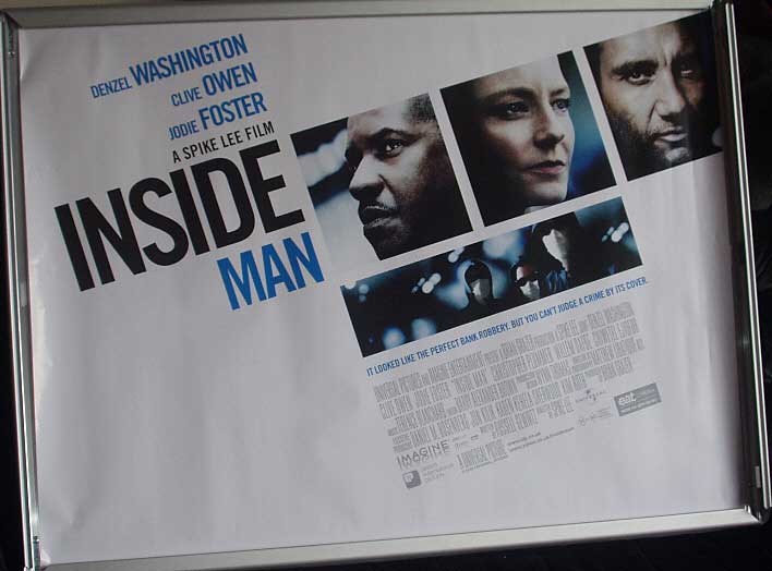 INSIDE MAN: Main UK Quad Film Poster