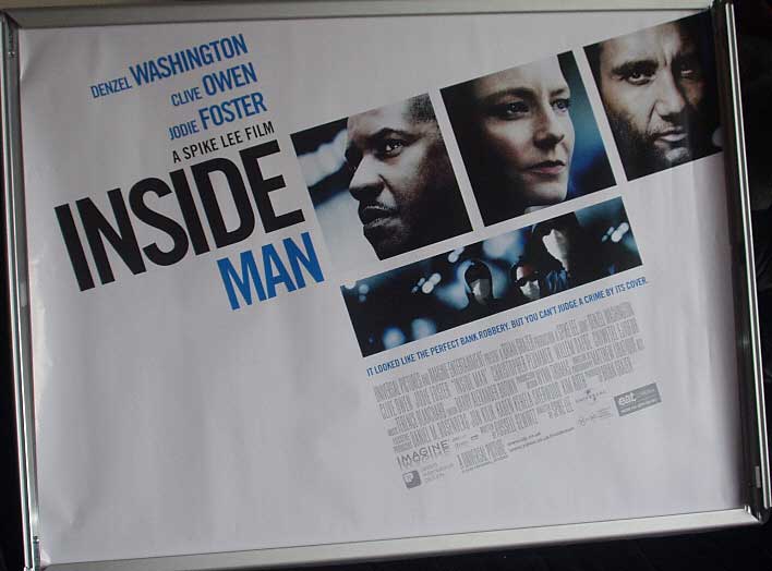 INSIDE MAN: Main UK Quad Film Poster INSIDE MAN: Main UK Quad Film Poster