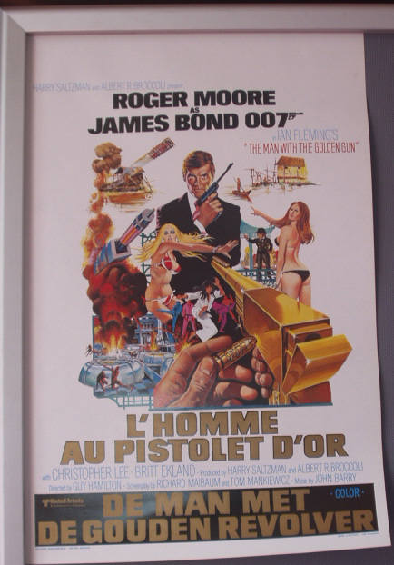 JAMES BOND THE MAN WITH THE GOLDEN GUN: Belgian Film Poster JAMES BOND THE MAN WITH THE GOLDEN GUN: Belgian Film Poster