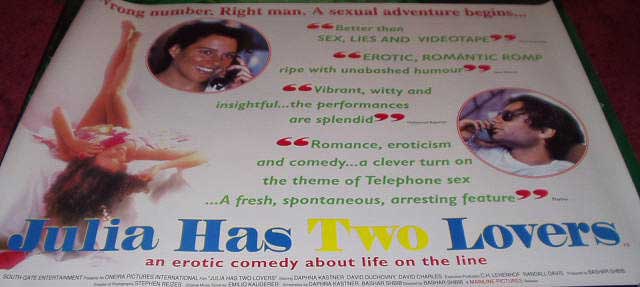 JULIA HAS TWO LOVERS: Main UK Quad Film Poster JULIA HAS TWO LOVERS: Main UK Quad Film Poster