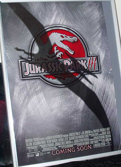 JURASSIC PARK 3: Advance 'Coming Soon' One Sheet Film Poster