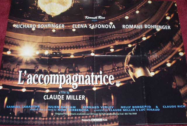 L'ACCOMPAGNATRICE: Main UK Quad Film Poster L'ACCOMPAGNATRICE: Main UK Quad Film Poster