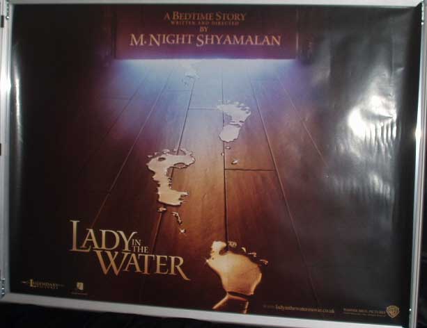 LADY IN THE WATER: Advance UK Quad Film Poster LADY IN THE WATER: Advance UK Quad Film Poster