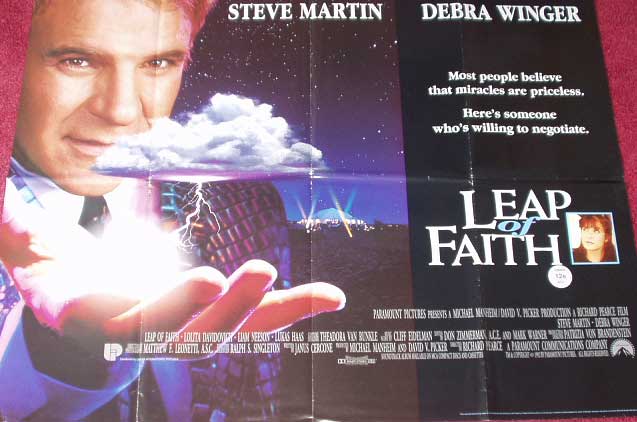 LEAP OF FAITH: Main UK Quad Film Poster LEAP OF FAITH: Main UK Quad Film Poster