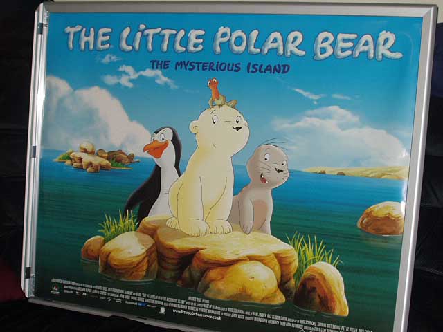 LITTLE POLAR BEAR MYSTERIOUS ISLAND: Main UK Quad Film Poster