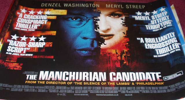 MANCHURIAN CANDIDATE, THE: Main UK Quad Film Poster