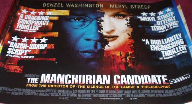 MANCHURIAN CANDIDATE, THE: Main UK Quad Film Poster MANCHURIAN CANDIDATE, THE: Main UK Quad Film Poster