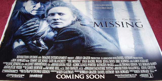 MISSING, THE: Main UK Quad Film Poster MISSING, THE: Main UK Quad Film Poster