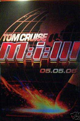 MISSION IMPOSSIBLE 3: Promotional Cinema Standee MISSION IMPOSSIBLE 3: Promotional Cinema Standee
