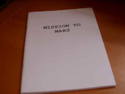MISSION TO MARS: Promotional Booklet