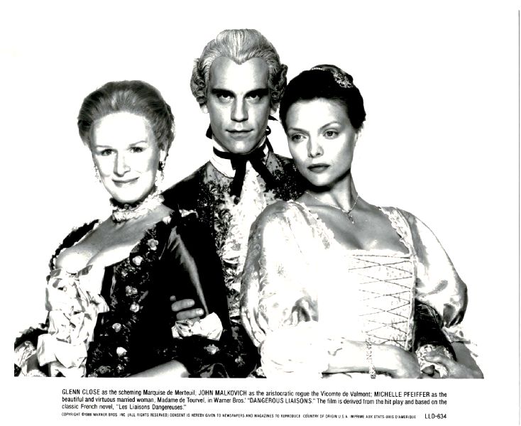 Publicity Photo/Still: MICHELLE PFEIFFER 1988 DANGEROUS LIAISONS (Trio)