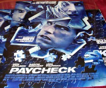 PAYCHECK: Main One Sheet Film Poster PAYCHECK: Main One Sheet Film Poster