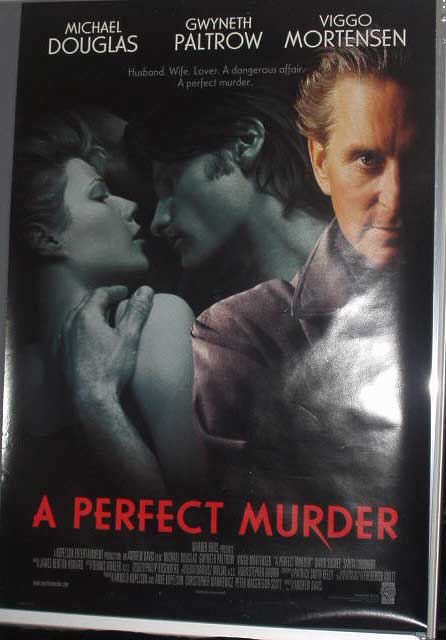 A PERFECT MURDER: Main One Sheet Film Poster A PERFECT MURDER: Main One Sheet Film Poster