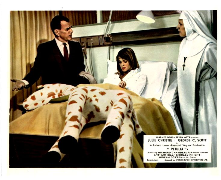 Cinema Lobby Card: PETULIA 1968 (UK GIRAFFE ON BED) Julie Christie