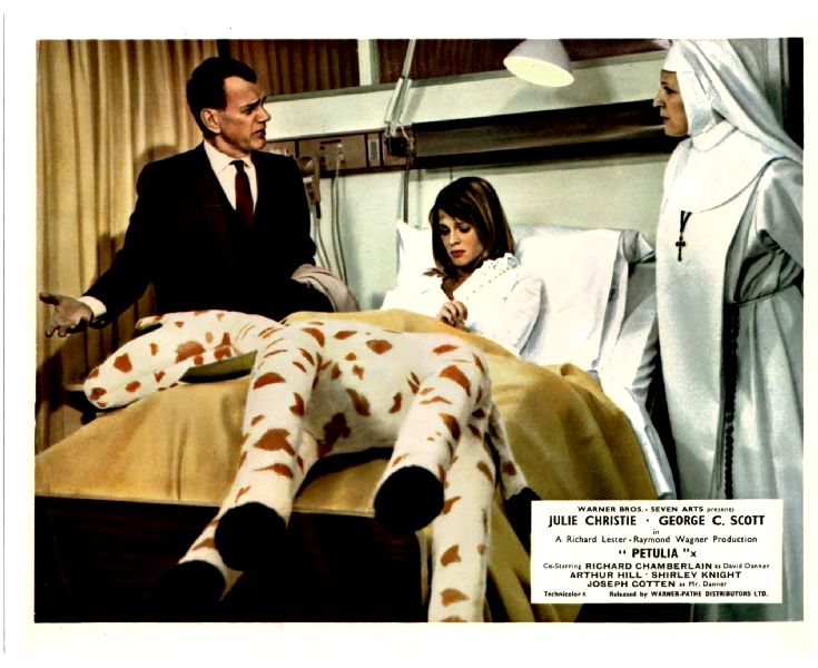 Cinema Lobby Card: PETULIA 1968 (UK GIRAFFE ON BED) Julie Christie Cinema Lobby Card: PETULIA 1968 (UK GIRAFFE ON BED) Julie Christie