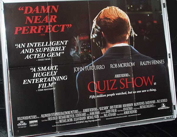 QUIZ SHOW: Main UK Quad Film Poster