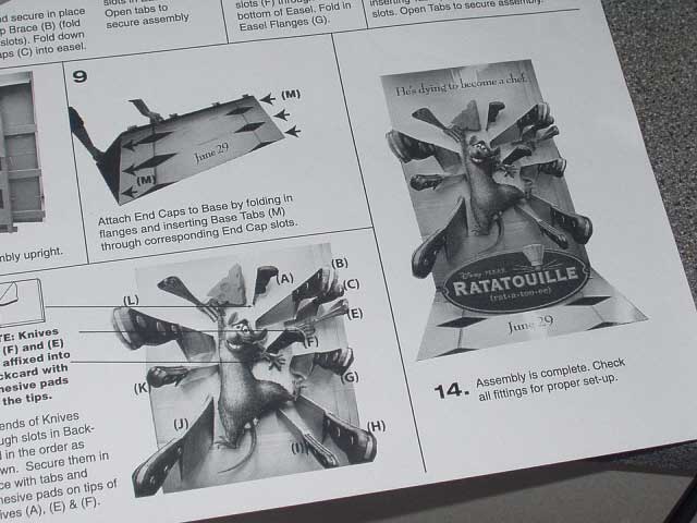 Ratatouille Assembly Instructions