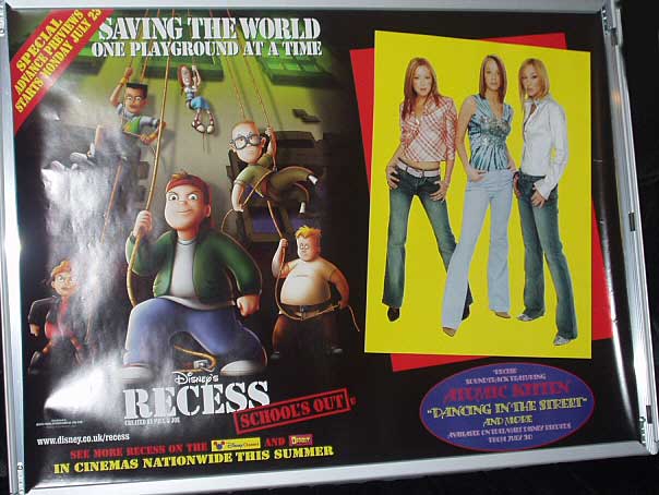 RECESS - SCHOOL'S OUT: Main UK Quad Film Poster