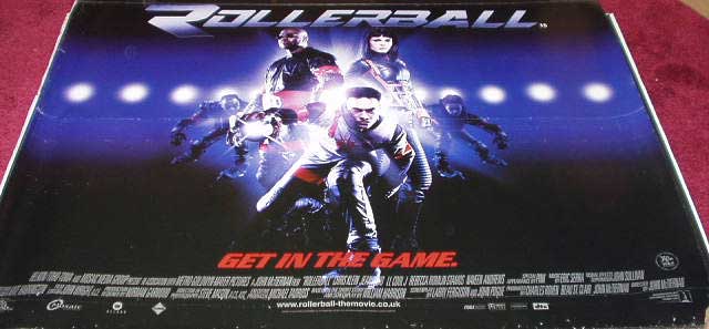 ROLLERBALL: Main UK Quad Film Poster