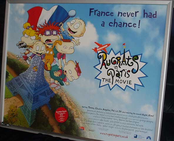 RUGRATS IN PARIS: Eiffel Tower UK Quad Film Poster