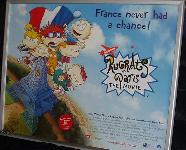 RUGRATS IN PARIS: Eiffel Tower UK Quad Film Poster