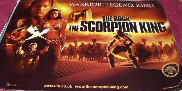 SCORPION KING, THE: Main UK Quad Film Poster