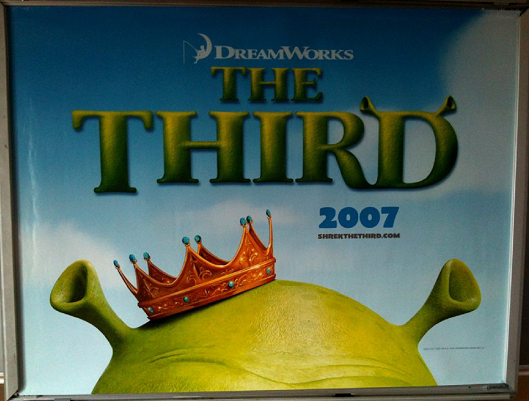 SHREK THE THIRD: Advance UK Quad Film Poster