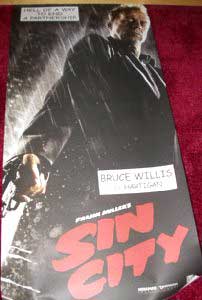 SIN CITY: Hartigan/Bruce Willis Thai Film Poster