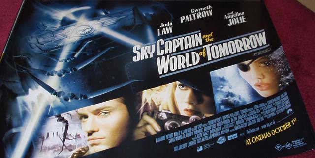 SKY CAPTAIN AND THE WORLD OF TOMORROW: Main UK Quad Film Poster SKY CAPTAIN AND THE WORLD OF TOMORROW: Main UK Quad Film Poster