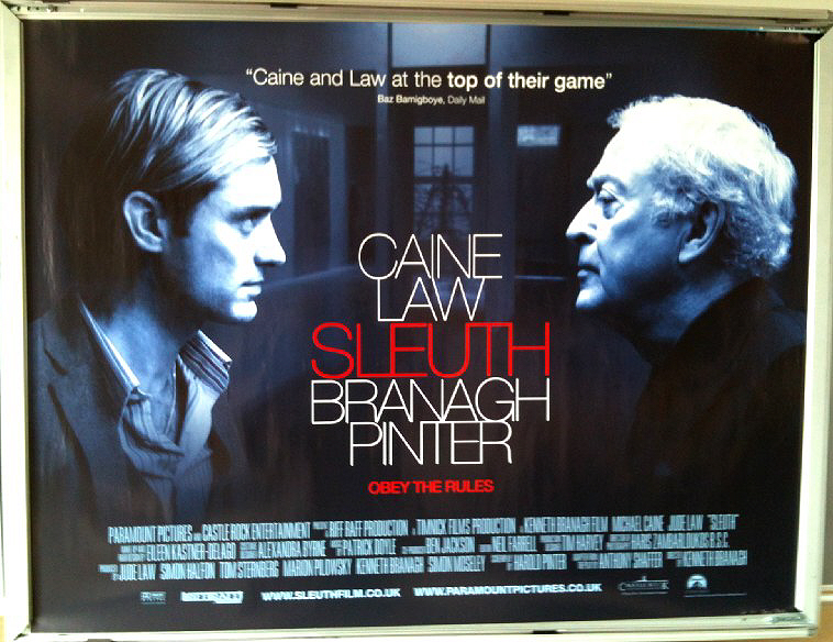 SLEUTH: Main UK Quad Film Poster SLEUTH: Main UK Quad Film Poster
