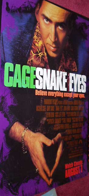 SNAKE EYES: Advance One Sheet Film Poster SNAKE EYES: Advance One Sheet Film Poster