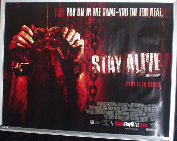 STAY ALIVE: Main UK Quad Film Poster