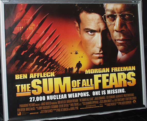SUM OF ALL FEARS, THE: Main UK Quad Film Poster SUM OF ALL FEARS, THE: Main UK Quad Film Poster