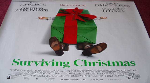 SURVIVING CHRISTMAS: Advance UK Quad Film Poster SURVIVING CHRISTMAS: Advance UK Quad Film Poster