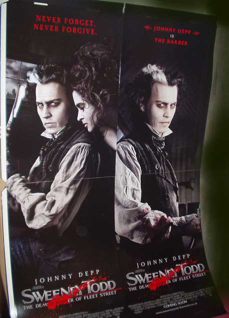 SWEENEY TODD: Promotional Cinema Standee