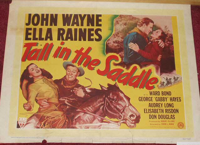 TALL IN THE SADDLE: US Half Sheet Film Poster