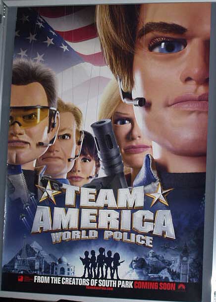 TEAM AMERICA WORLD POLICE: Main UK Quad Film Poster